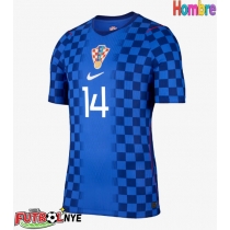 Camiseta Croacia Ivan Perisic #14 Visitante Equipación Mundial 2026 manga corta